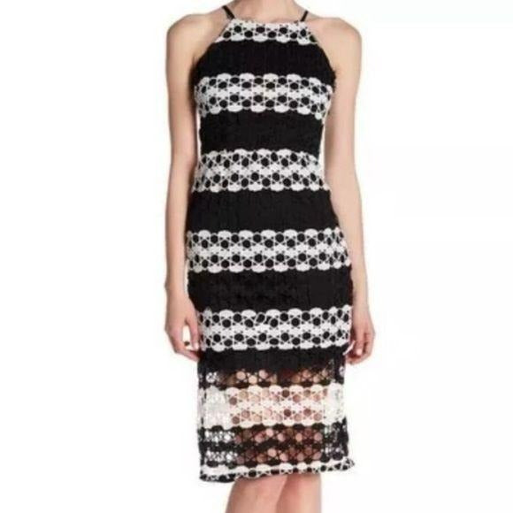 *NEW* ROMEO + JULIET COUTURE Black White Dress Size L