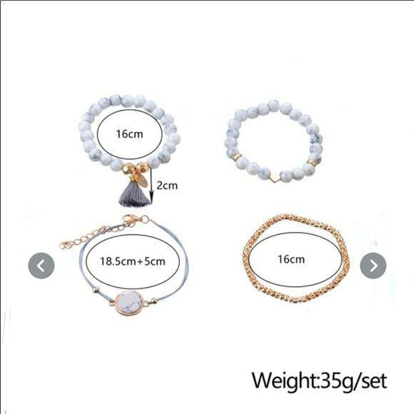 4 Piece Bohemian Bracelet Set