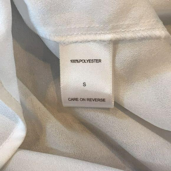 NEW YORK & COMPANY White Long Sleeve Blouse Size S (New with tags)