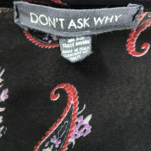 DON’T ASK WHY Polyester Blouse One Size